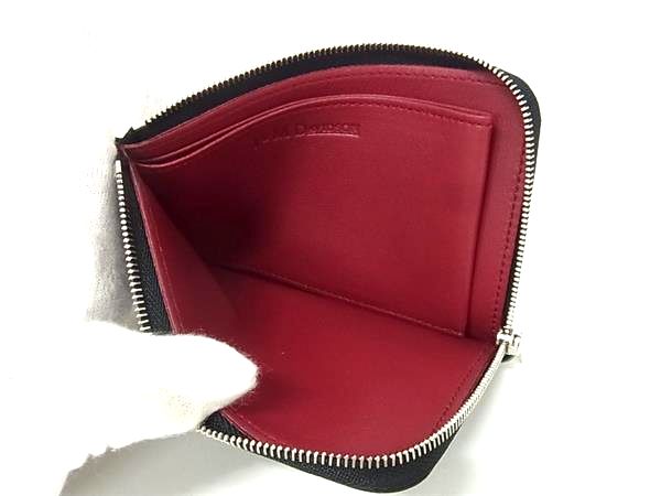 ■新品同様■ J&amp;M DAVIDSON ジェイアンドエムデヴィッドソン レザー パース ケース 小銭入れ ブラック系 FV3736 □新品同様□ J＆M DAVIDSON ジェイアンドエムデヴィッドソン レザー