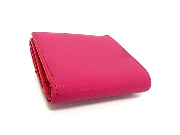 ■美品■ Paul Smith ポールスミス レザー 二つ折り 財布 ウォレット 札入れ 小銭入れ カード入れ レディース ピンク系 FV3740_1
