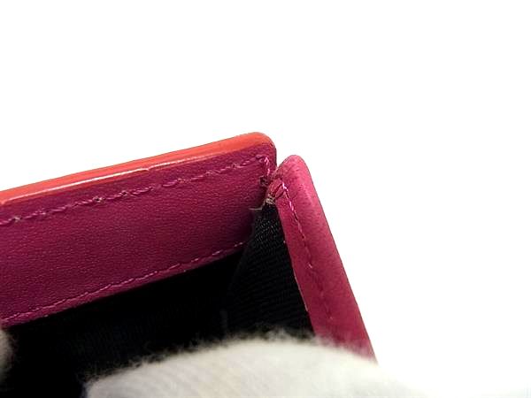 ■美品■ Paul Smith ポールスミス レザー 二つ折り 財布 ウォレット 札入れ 小銭入れ カード入れ レディース ピンク系 FV3740_7