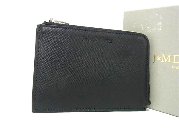 ■新品同様■ J＆M DAVIDSON ジェイアンドエムデヴィッドソン レザー パース ケース 小銭入れ ブラック系 FV3755
