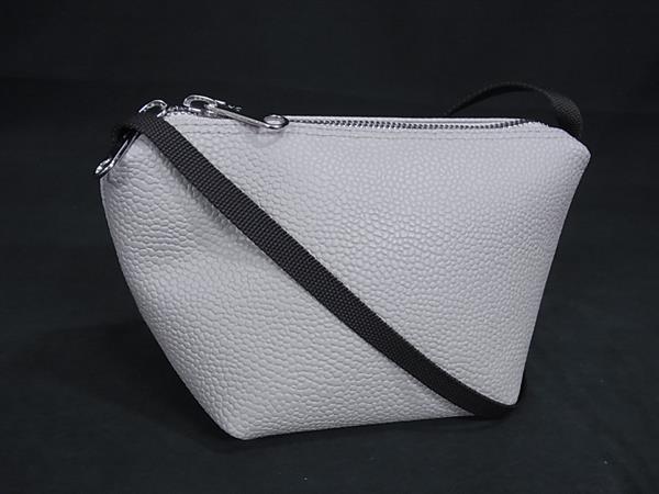 ■新品同様■ Herve Chapelier エルベシャプリエ 舟形 リュクス XS レザー クロスボディ ショルダーバッグ グレージュ系 FV4565