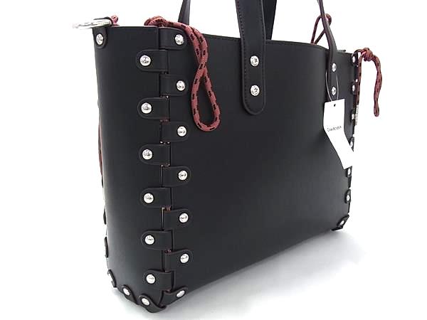 ■新品同様■ COACH コーチ CO667 ミディアム リレーサブル レザー 2WAY ショルダー トート ハンドバッグ ブラック系 FV4600