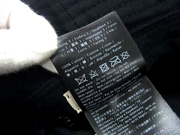 ■新品同様■ VALENTINO ヴァレンティノ VY2HGA11UXI ポリアミド100％ バケットハット 帽子 メンズ レディース ブラック系 FV5256_3
