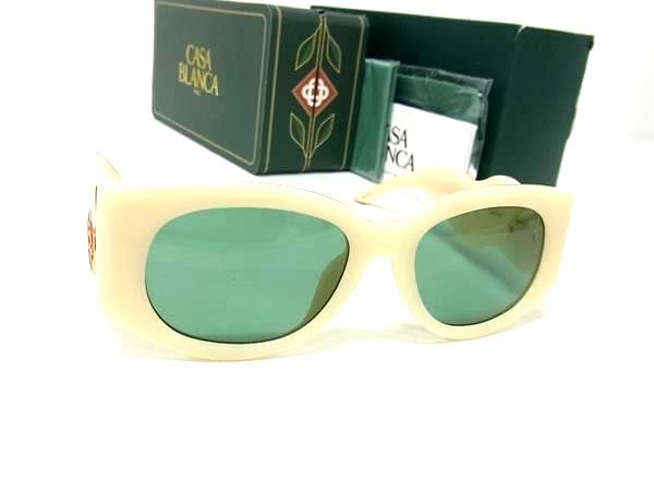 ■新品■未使用■ CASABLANCA カサブランカ 100324 54□19-140 EW020-05 サングラス 眼鏡 メガネ メンズ アイボリー系 FV5268