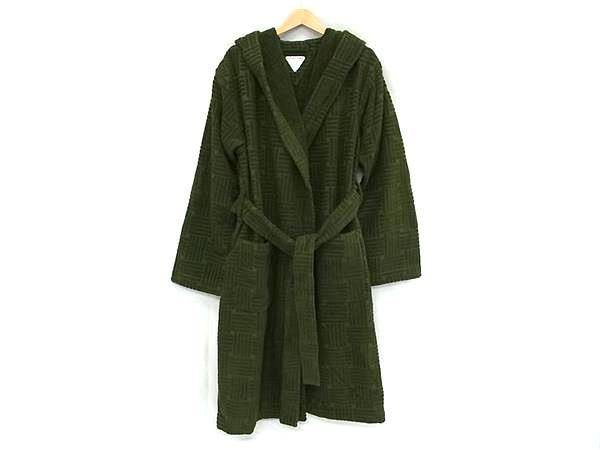 ■極美品■ BOTTEGA VENETA ボッテガヴェネタ コットン100％ バスローブ ガウン ルームウェア 洋服 カーキ系 FV6130 19,674円