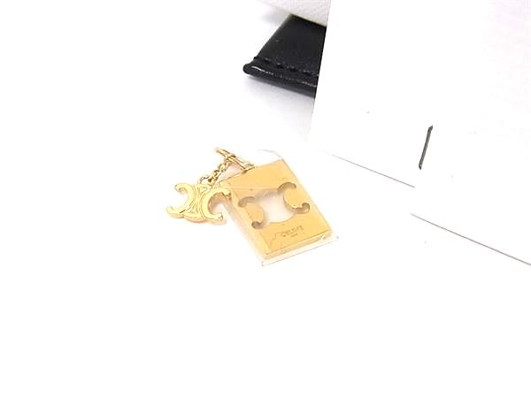 ■新品同様■ CELINE セリーヌ セパラブル トリオンフ インターロック ネックレストップ ペンダント レディース ゴールド系 FV6252