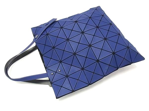 ■美品■ BAO BAO ISSEY MIYAKE バオバオイッセイミヤケ ルーセント PVC トートバッグ ハンドバッグ ネイビー系 FV6988_4
