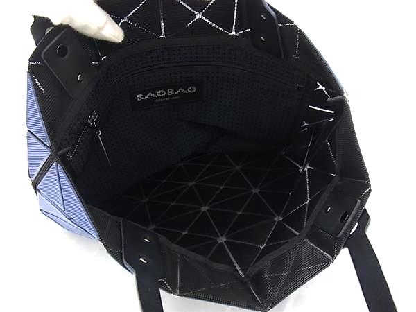 ■美品■ BAO BAO ISSEY MIYAKE バオバオイッセイミヤケ ルーセント PVC トートバッグ ハンドバッグ ネイビー系 FV6988_7