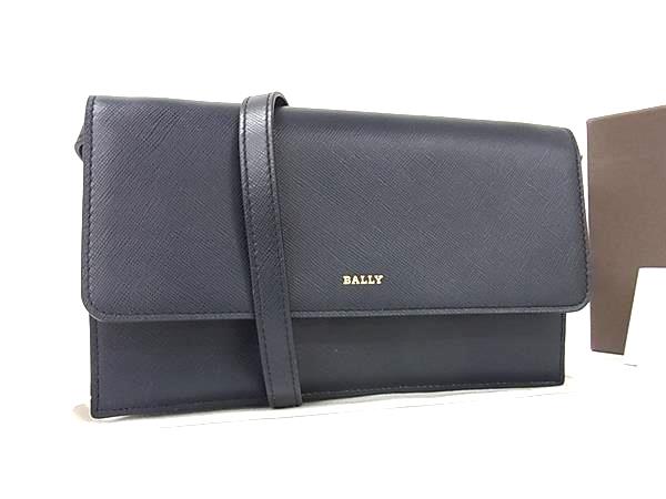 □新品同様□ BALLY バリー レザー クロスボディ ショルダーウォレット
