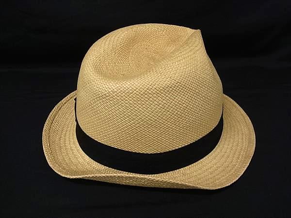 ■極美品■ BORSALINO ボルサリーノ ストロー 麦わら帽子 ハット 帽子 レディース ベージュ系 FV7872_1
