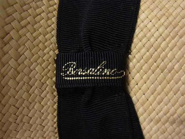 ■極美品■ BORSALINO ボルサリーノ ストロー 麦わら帽子 ハット 帽子 レディース ベージュ系 FV7872_3