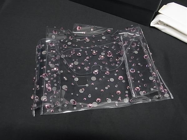 ■極美品■ Valextra ヴァレクストラ マイクロ イジィデ レインコート PVC レインカバー レイングッズ 雨具 クリア×ピンク系 FV7921