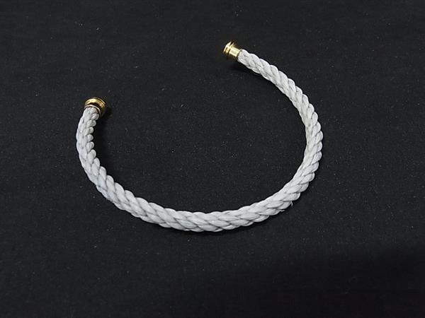 ■美品■ FRED フレッド フォース10 ブレスレット用 スティールケーブル 表記サイズ 16 メンズ レディース オフホワイト系 FV7932