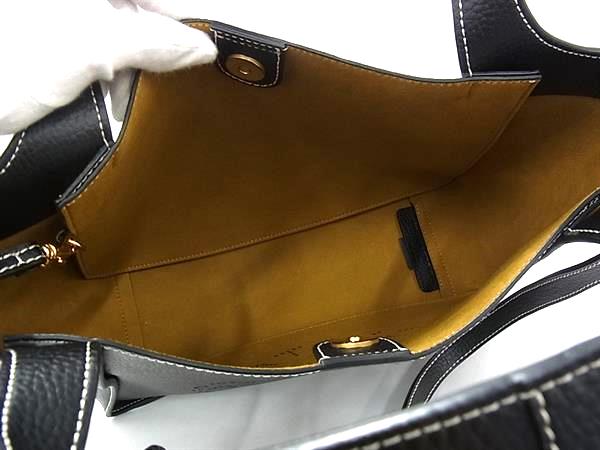 ■新品同様■ STELLA McCARTNEY ステラ マッカートニー レザー 2WAY ハンドバッグ ショルダー ブラック系 FW1038_4