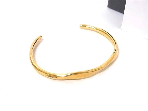 ■新品同様■ jouetie ジュエティ クラフト SV925 バングル ブレスレット アクセサリー レディース ゴールド系 FW1577