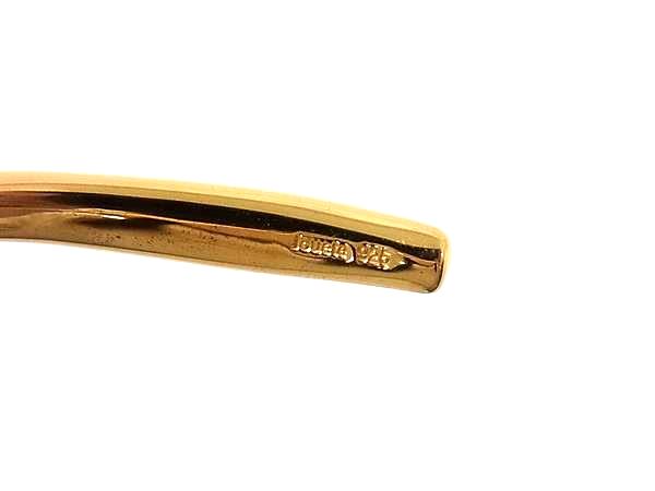 ■新品同様■ jouetie ジュエティ クラフト SV925 バングル ブレスレット アクセサリー レディース ゴールド系 FW1577_2