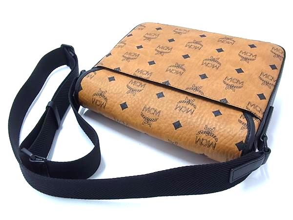 ■新品■未使用■ MCM エムシーエム モノグラム ヴィセトス柄 レザー クロスボディ ショルダーバッグ 斜め掛け ブラウン系 FW2149