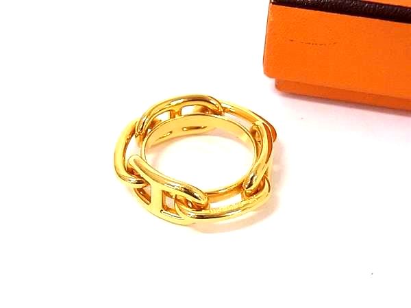 ☆美品☆HERMES シェーヌダンクル スカーフリング □極美品□ HERMES