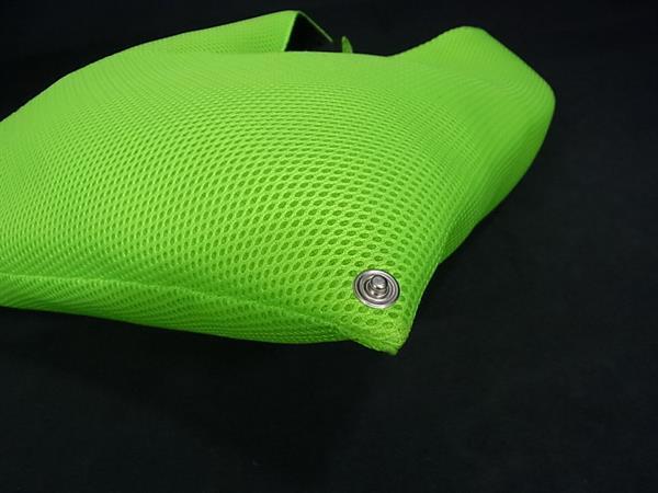 ■極美品■ MM6 Maison エムエムシックス メゾン マルジェラ ジャパニーズ メッシュ ワンハンドル ハンドバッグ グリーン系 FX0650_6