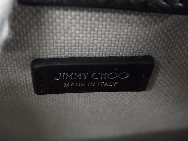 ■新品■未使用■ JIMMY CHOO ジミーチュウ Mini N/S Tote Bag キャンバス×レザー ショルダーバッグ 斜め掛け アイボリー系 FX2160_8
