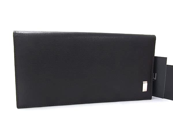 □新品同様□ dunhill ダンヒル サイドカー レザー 二つ折り 長財布 