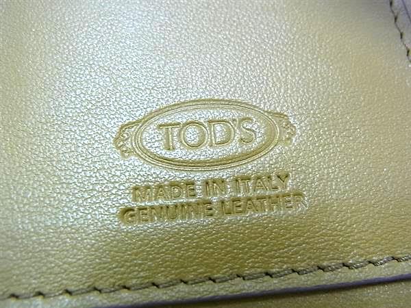 ■新品同様■ TODS トッズ Tタイムレス モバイルフォンホルダー レザー クロスボディ ショルダーバッグ ミニポシェット FX5654_3