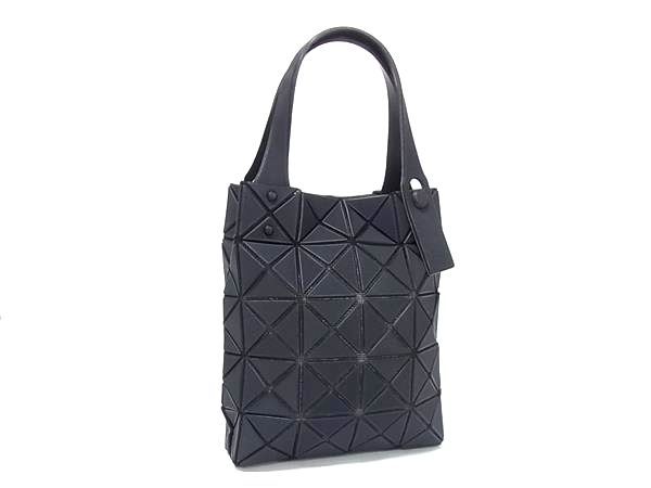 ■美品■ BAO BAO ISSEY MIYAKE バオバオイッセイミヤケ プリズム PVC ハンドバッグ トートバッグ レディース ブラック系 FX6423