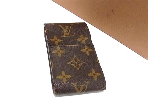 ■極美品■ LOUIS VUITTON ルイヴィトン M63024 モノグラム エテュイ シガレットケース タバコケース 煙草入れ ブラウン系 FX7659
