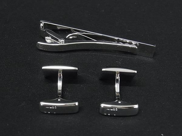 □美品□ dunhill ダンヒル SV925 オニキス カフスボタン ネクタイピン