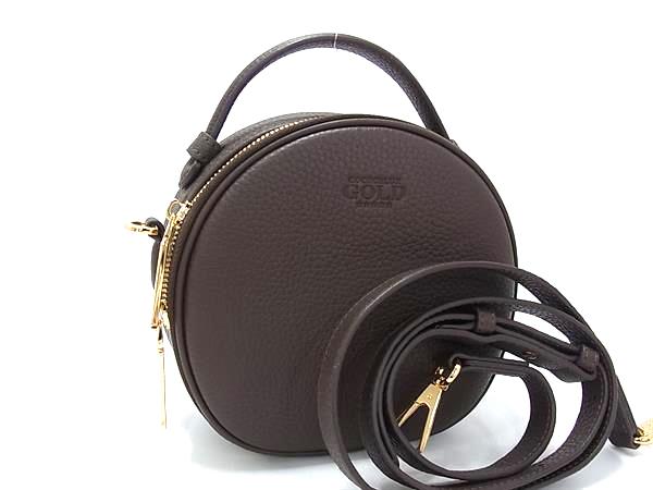 ■新品負けず劣らず■ COCOCELUX GOLD ココセリュックスゴールド なめし革 差し交わす上半身 ショルダーバッグ 曲がった掛け 赤銅色系 FY1892