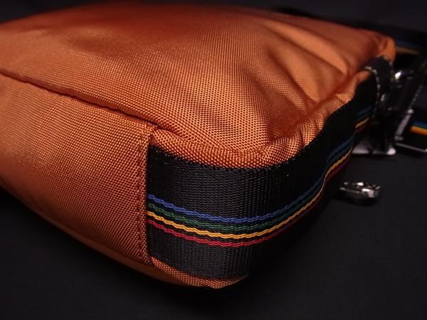 ■新品同様■ CASTELBAJAC カステルバジャック 083111 レザー クロスボディ ショルダーバッグ 斜め掛け オレンジ系 GB2542_6