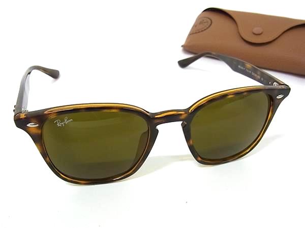 ■新品同様■ Ray-Ban レイバン RB4258-F 710/73 52□20 150 3N べっ甲調 サングラス メガネ 眼鏡 ブラウン系 GC0550