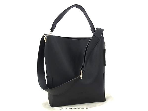 ■新品■未使用■ RANDEBOO ランデブー レザー 2WAY ワンハンドル ハンドバッグ ショルダー 肩掛け レディース ブラック系 HA1220