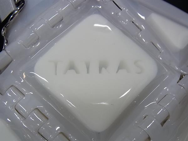 ■美品■ TATRAS タトラス 52 BY HIKARUMATSUMURA コラボ ESPALIA PVC ショルダーバッグ 肩掛け オフホワイト系 HA1252 タトラスが「ゴジュウニ バイ ヒカルマツムラ」とコラボ クッション材