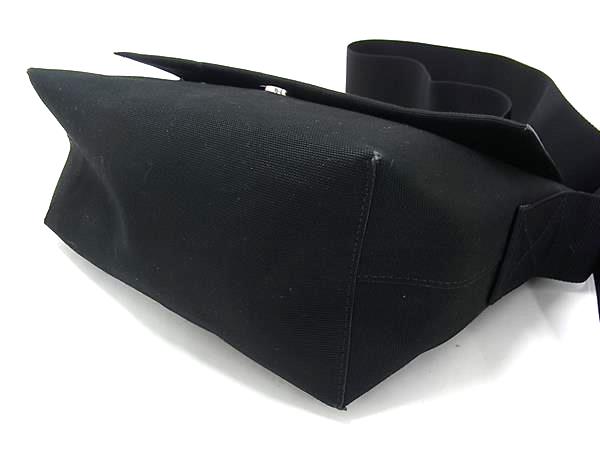 ■新品同様■ JIL SANDER ジルサンダー ユーティリティ スモール キャンバス クロスボディ ショルダーバッグ ブラック系 HA2267_3