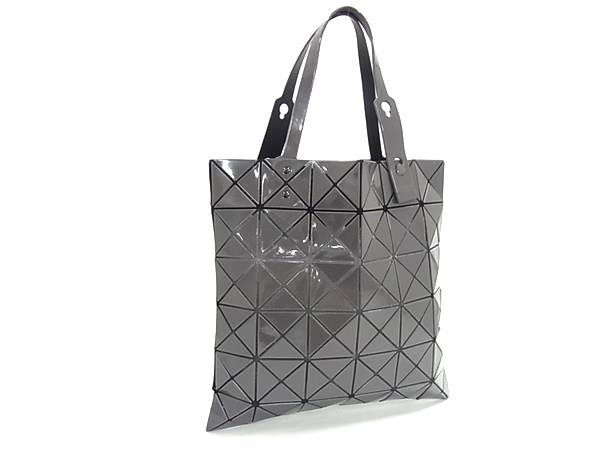 ■美品■ BAO BAO ISSEY MIYAKE バオバオイッセイミヤケ ルーセント PVC ハンドバッグ トートバッグ グレー系 HA3818