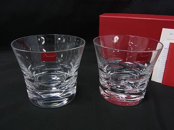 ■新品■未使用■ Baccarat バカラ ローラ イヤータンブラー 2012 クリスタルガラス ロックグラス コップ 2客セット クリア HE0965 11,170円