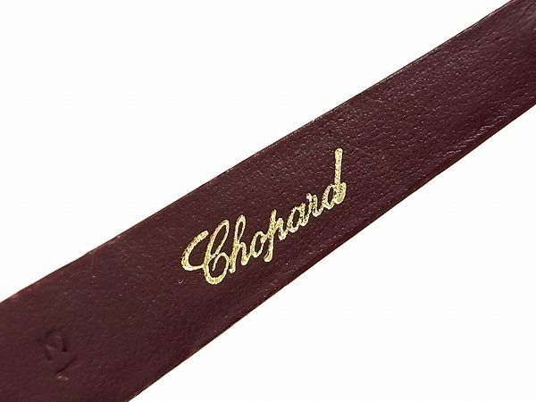 ■新品■未使用■ Chopard ショパール シャイニークロコダイル 腕時計 替えベルト メンズ レディース ダークレッド系 B2313_3