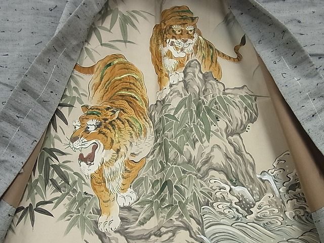 平和屋本店□極上 男性 本場真綿絢結城紬 ひげ紬羽織セット スーパーキング