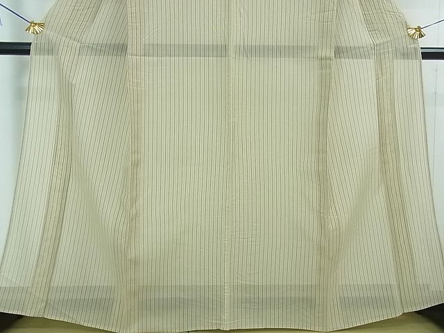 平和屋本店■極上　夏物　本塩沢　夏塩沢　縞　星野謹製　証紙付き　逸品　DZAA1936kh4_4