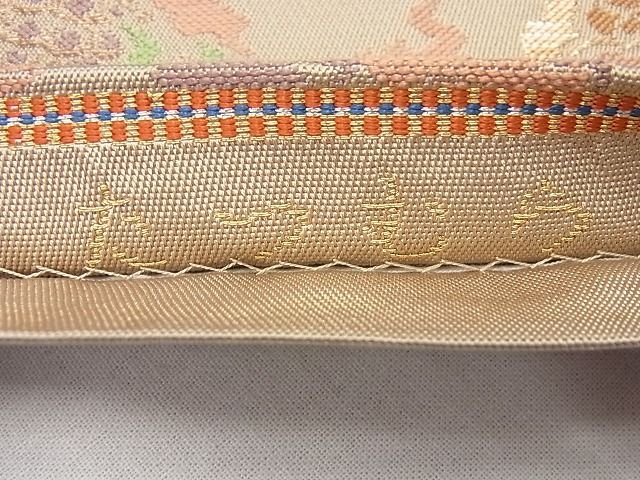 平和屋本店□極上 龍村美術織物 たつむら 本袋帯 寿鳥丸段文