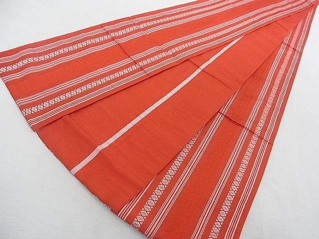 平和屋着物■本場筑前博多織　半幅帯　献上　正絹　逸品　A-gk1503