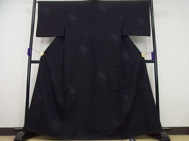 平和屋本店□極上 本場結城紬 重要無形文化財 奥順謹製 100亀甲