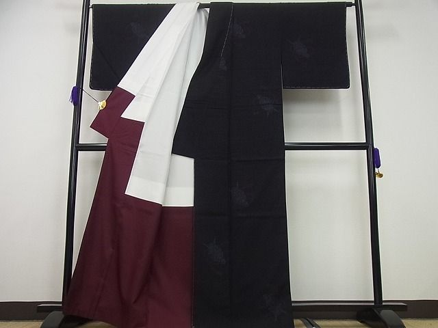 平和屋本店□極上 本場結城紬 重要無形文化財 奥順謹製 100亀甲