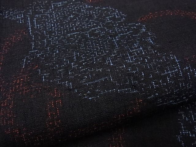 平和屋本店□極上 本場結城紬 重要無形文化財 奥順謹製 100亀甲