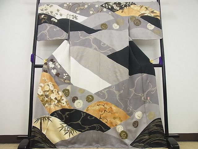 平和屋本店□極上 IKKI流 斉藤一騎 京都の名門ブランド 銀花仙 訪問着