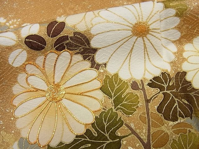 平和屋本店□極上 十日町 名門青柳高級ブランド 大喜百花 訪問着 駒刺繍