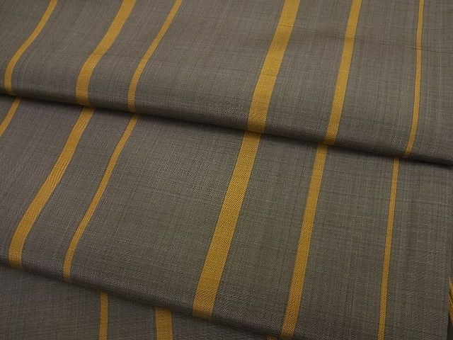 平和屋着物○上質な紬 色無地 藍海松茶色 正絹 逸品 未使用