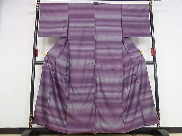 平和屋本店■極上 藍造り国選定無形文化財 藍師・佐藤昭人 花織 希少色 紬 藍香房 菱文 着丈159cm 裄丈68cm 正絹 逸品 4kk0300