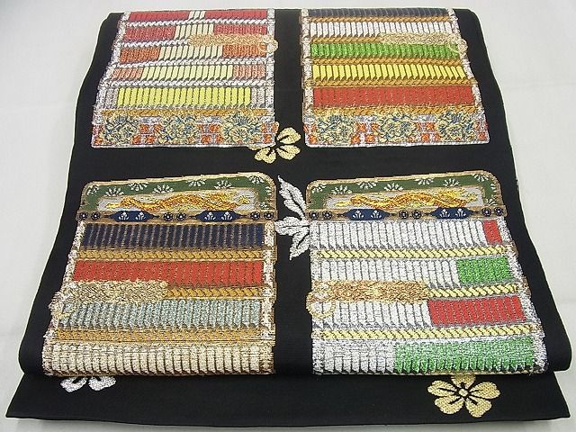 草紫堂 南部絞り 紫根染 紬 全通 九寸名古屋帯 斜縞 草紫堂 南部絞り 紫根染 紬 全通 九寸名古屋帯 斜縞